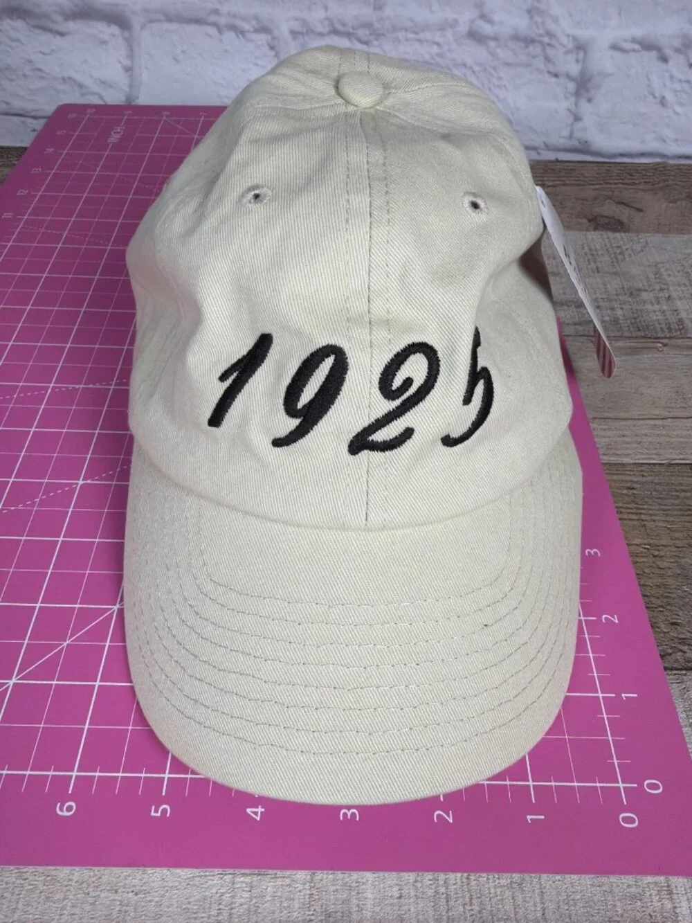 Tauck 100th Anniversary Baseball Cap Bayside Made USA Beige Cotton Travel Hat OS